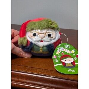 Squishmallows NICK SANTA Claus 3.5" Plush mini 2024 NEW with Tag Holiday RARE